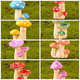 Miniature Mushromm Ornaments, Micro Landscape Home Dollhouse Accessories, Pretending Prop Decorations