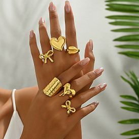 Латунные манжеты открытые кольца для женщин, реальный 18 k позолоченный