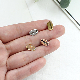 Vintage Coffee Bean Brooch with Rich Aroma and Four Colors