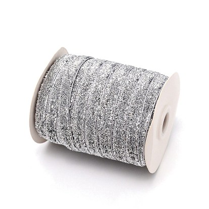 Ruban de polyester métallisé, pour la fabrication de nœuds papillon, accessoire de vêtement, poudre de scintillement