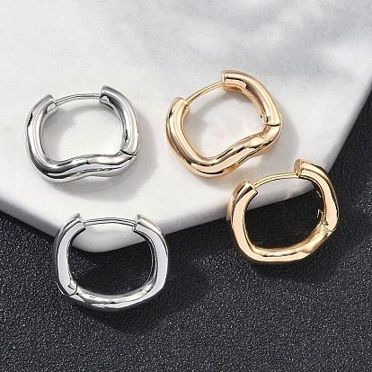 Латунные серьги обруча