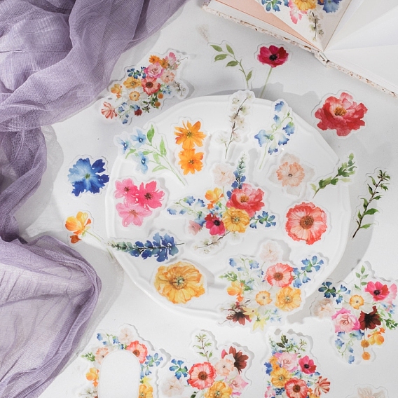 25шт наклейки для животных, самоклеющиеся наклейки, цветок