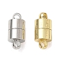 Brass Magnetic Clasp with Loop, Column, Cadmium Free & Lead Free, Rack Plating, Long-Lasting Plated