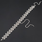 Stylish Diamond Choker Necklace with 8-Shaped Tie for Nightclubs - N370