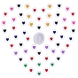 SUNNYCLUE DIY Children Bracelets Making Kits, include Opaque Acrylic Heart Letter Beads and Clear Round Elastic Crystal Thread