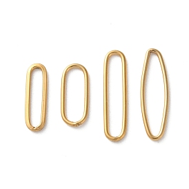 Ионное покрытие (ip) 304 соединительные кольца из нержавеющей стали, овальные