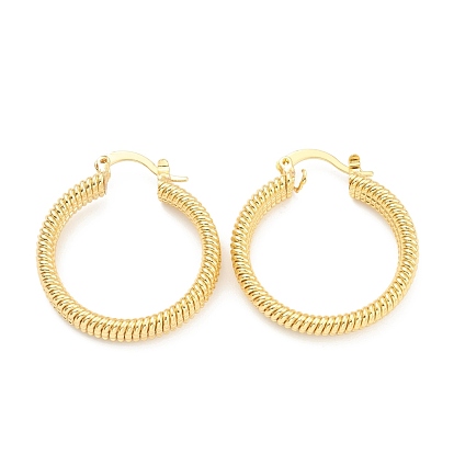 Brass Stud Earring Findings, Half Hoop Earrings, Flat Round