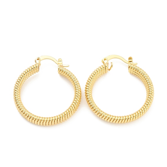 Brass Stud Earring Findings, Half Hoop Earrings, Flat Round