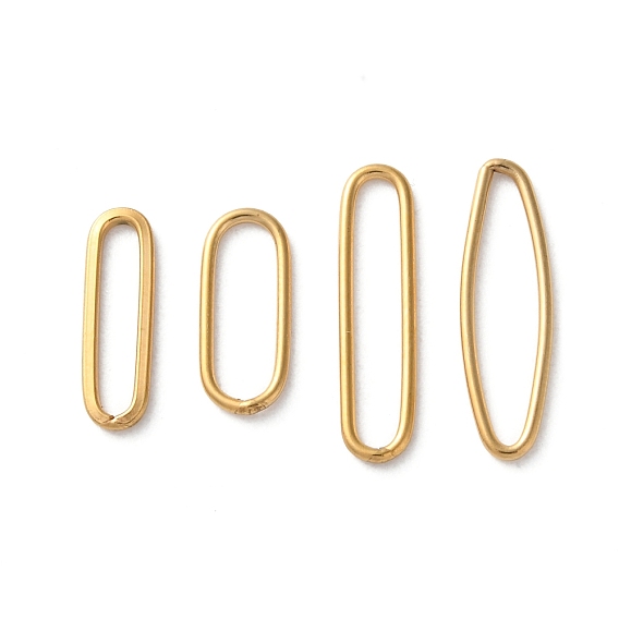 Ионное покрытие (ip) 304 соединительные кольца из нержавеющей стали, овальные