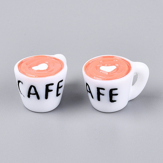 Кабошоны из смолы, чашка кофе