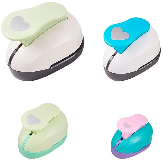 Embossing DIY Paper Printing Card Cutter, Heart, Random Color