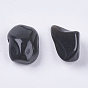 Natural Black Stone Chip Beads, Tumbled Stone, No Hole/Undrilled