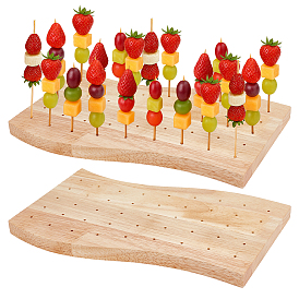 2шт. 45-отверстия для подставки из дерева и бамбука, многофункциональная волнистая витрина для тортов, изготовление глиняной куклы