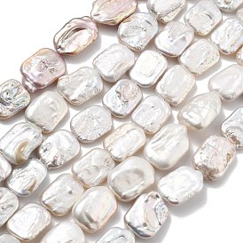 Натуральный жемчуг в стиле барокко кеши, культивированный пресноводный жемчуг, прямоугольные