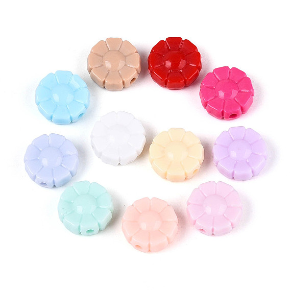 Непрозрачные акриловые бусины, цветок