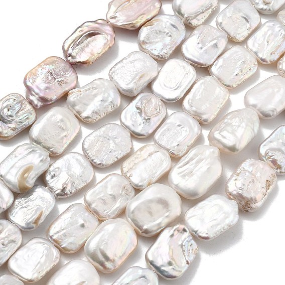 Натуральный жемчуг в стиле барокко кеши, культивированный пресноводный жемчуг, прямоугольные