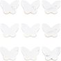 Natural White Shell Mother of Pearl Shell Beads, Butterfly