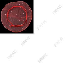 100шт. мешочки из органзы, с блестками, подарочные пакеты, круглые