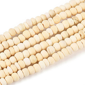 Натуральные кокосовые пряди бусины Rondelle