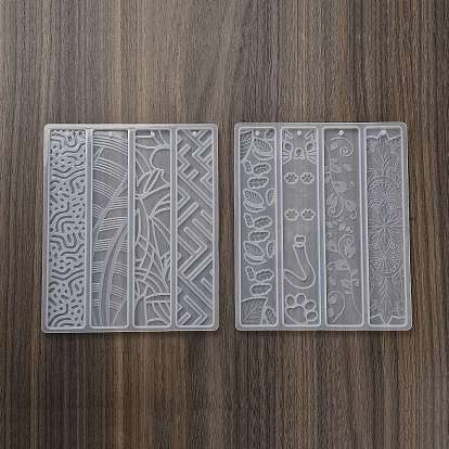 Прямоугольные силиконовые формы для закладок своими руками, формы для литья смолы, для уф-смолы, изготовление изделий из эпоксидной смолы