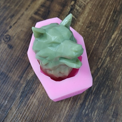 Wolf Shape DIY Soap Silicone Molds, for Handmade Soap