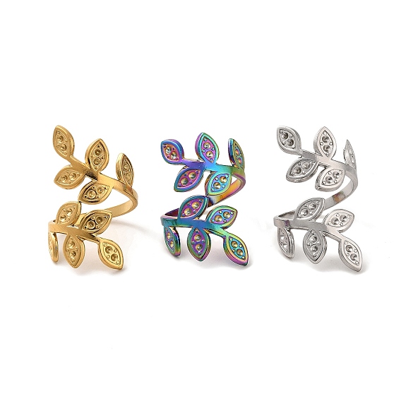 304 компоненты открытого кольца манжеты из нержавеющей стали, настройки кольца ионное напыление (IP), листовая ветка