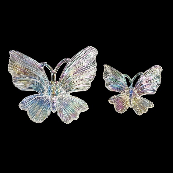 Transparent Resin Cabochons, Butterfly