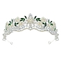Baroque Rhinestone Pearl Wedding Crown, Alloy Hair Bands, Bridal Tiaras