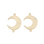 Brass Connector Charms, Moon Links, Rack Plating, Long-Lasting Plated, Cadmium Free & Lead Free

 Resin