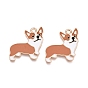 Подвески из эмали и сплава, без свинца и без кадмия, золотые, собачий шарм