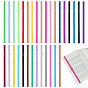 31Pcs Elastic Cord for Notebook, with 31Pcs Metal Clips, Teardrop, Platinum