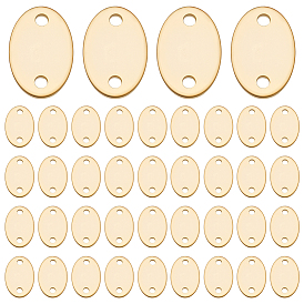 50 шт. латунные подвески для разъемов, без кадмия и без свинца, овальные связи