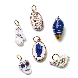 Печать 304 подвески из нержавеющей стали, золотые