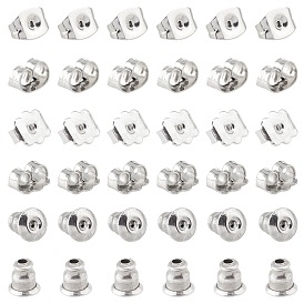 SUNNYCLUE 304 Stainless Steel Ear Nuts, Earring Backs