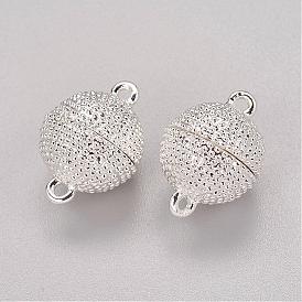 Магнитные застежки из сплава с петлями, круглые, 20x14 мм, отверстие : 2 мм