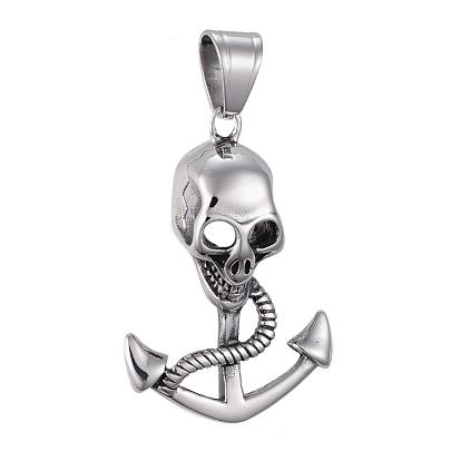304 подвески из нержавеющей стали, якорь с черепом