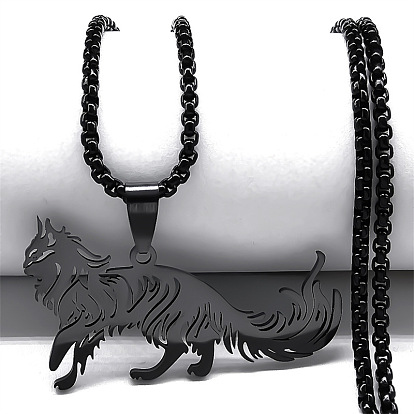 304 цепочка-подвеска из нержавеющей стали в форме кошки