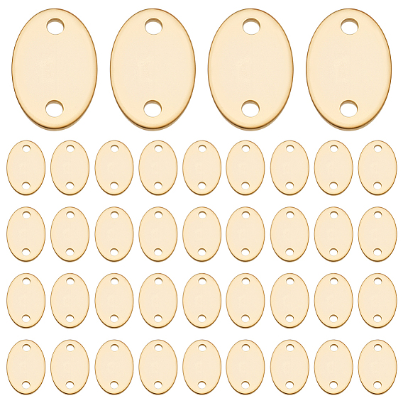 50 шт. латунные подвески для разъемов, без кадмия и без свинца, овальные связи