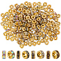 200шт 4 цвета латунные бусины со стразами класса А, с золотым покрытием, рондель, без никеля 