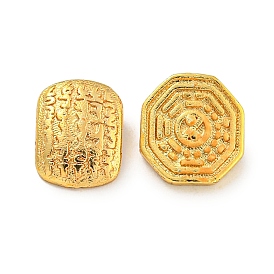 Brass Micro Pave Cubic Zirconia Peg Bails Pendants, For Half Drilled Beads, Long-Lasting Plated, Lead Free & Cadmium Free