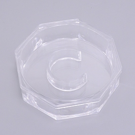 Acrylic Bead Storage Containers, Octagon