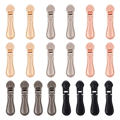 Zinc Alloy Replacement Zipper Sliders, for Luggage Suitcase Backpack Jacket Bags Coat