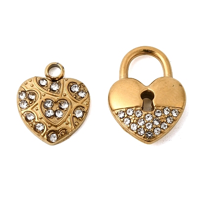 304 прелести нержавеющей стали, со стразами, ионное покрытие (ip), золотые