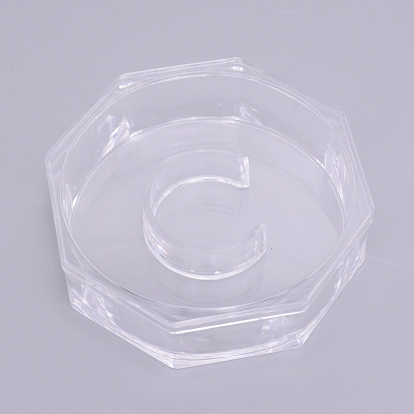 Conteneurs de stockage de perles acryliques, octogone