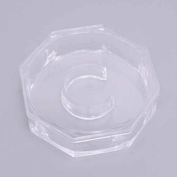 Conteneurs de stockage de perles acryliques, octogone