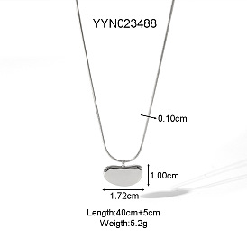 Боб 304 ожерелья с подвесками из нержавеющей стали для унисекс, цвет нержавеющей стали