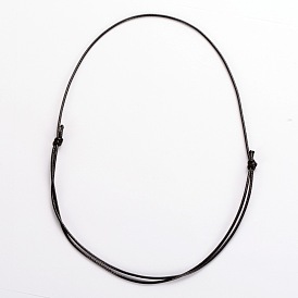 Korea gewachste Polyester Cord Halskette machen, verstellbare Halskette