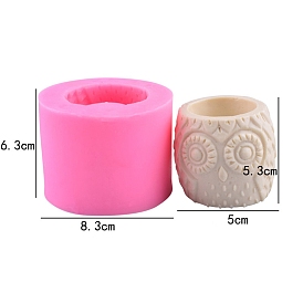 DIY Food Grade DIY Silicone Candle Molds, for Candle Making, Owl