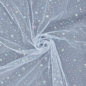 1 Yard Star Polyester Mesh Fabric, DIY Clothing Accesories
