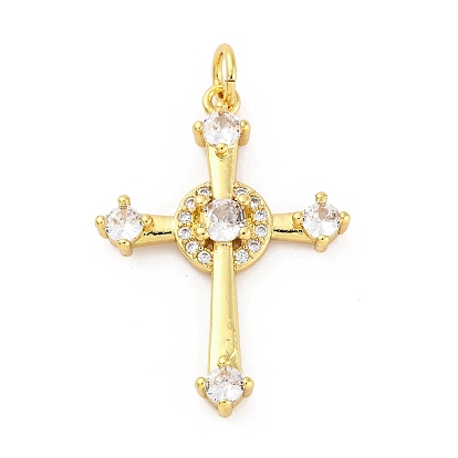 Латунные микро проложить кубического циркония подвески, крест прелести, стойки покрытие, прочное покрытие, без кадмия и без свинца, с целью перехода в кольце
